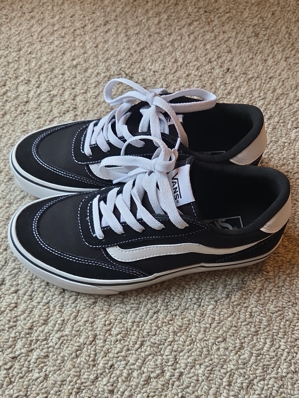 Vans Black and White Old Skool Skate Sneakers